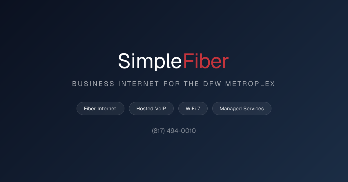 Business VoIP Phone Service | SimpleFiber